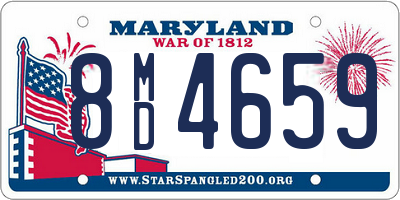 MD license plate 8MD4659