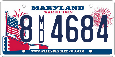 MD license plate 8MD4684