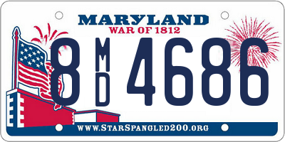 MD license plate 8MD4686