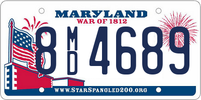 MD license plate 8MD4689