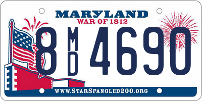 MD license plate 8MD4690