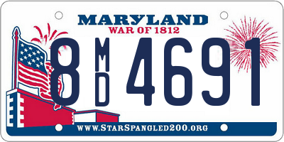 MD license plate 8MD4691