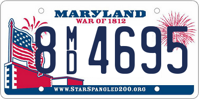 MD license plate 8MD4695