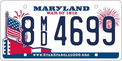 MD license plate 8MD4699