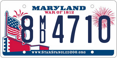 MD license plate 8MD4710