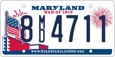 MD license plate 8MD4711