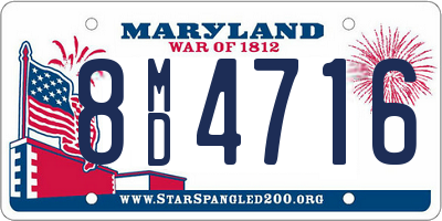 MD license plate 8MD4716