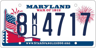 MD license plate 8MD4717