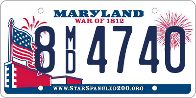 MD license plate 8MD4740