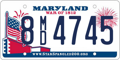 MD license plate 8MD4745