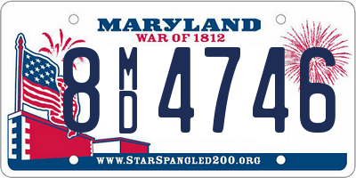 MD license plate 8MD4746