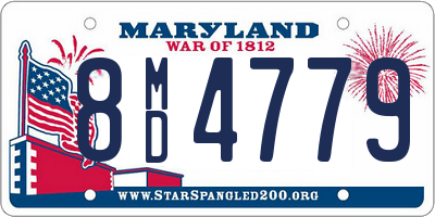 MD license plate 8MD4779