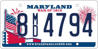 MD license plate 8MD4794