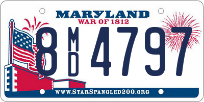 MD license plate 8MD4797