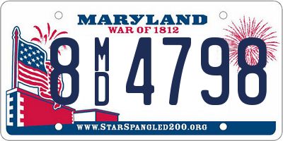 MD license plate 8MD4798