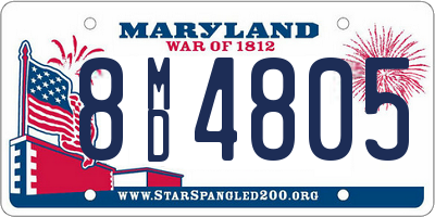 MD license plate 8MD4805