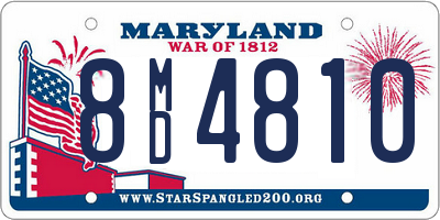 MD license plate 8MD4810