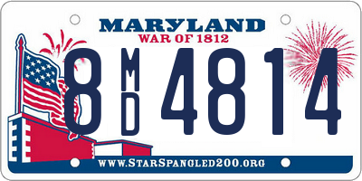 MD license plate 8MD4814