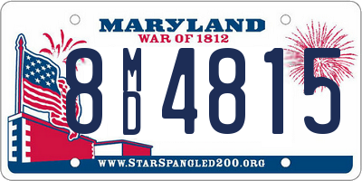 MD license plate 8MD4815