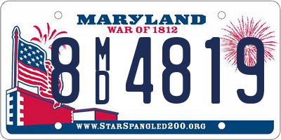 MD license plate 8MD4819