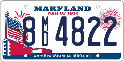 MD license plate 8MD4822