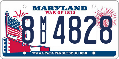 MD license plate 8MD4828