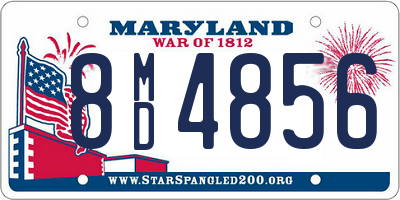 MD license plate 8MD4856