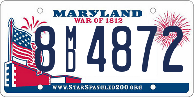 MD license plate 8MD4872