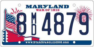 MD license plate 8MD4879