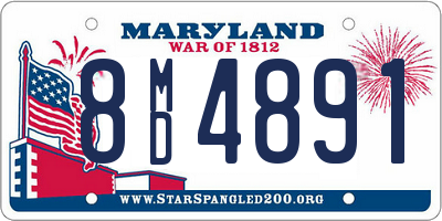 MD license plate 8MD4891