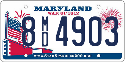 MD license plate 8MD4903