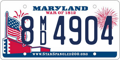 MD license plate 8MD4904