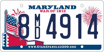 MD license plate 8MD4914