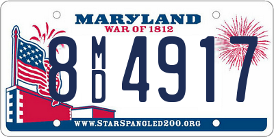 MD license plate 8MD4917