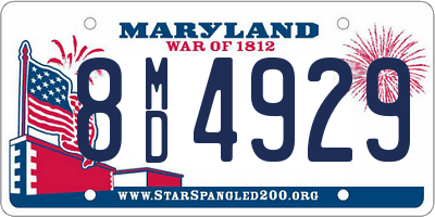 MD license plate 8MD4929