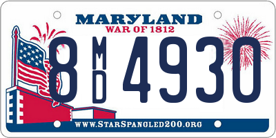 MD license plate 8MD4930