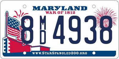 MD license plate 8MD4938