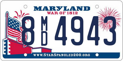 MD license plate 8MD4943