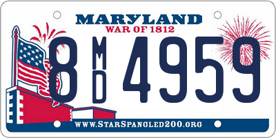 MD license plate 8MD4959