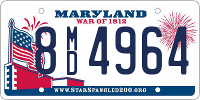 MD license plate 8MD4964