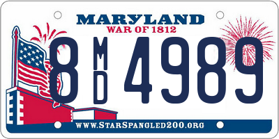 MD license plate 8MD4989