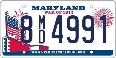 MD license plate 8MD4991