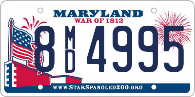 MD license plate 8MD4995