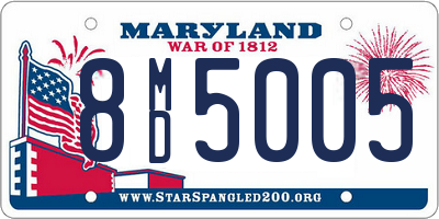 MD license plate 8MD5005
