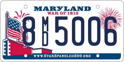 MD license plate 8MD5006