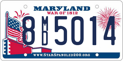 MD license plate 8MD5014