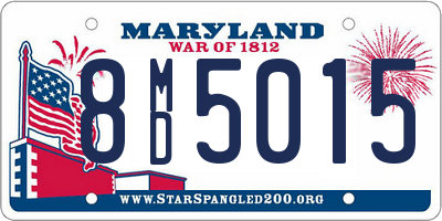 MD license plate 8MD5015