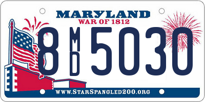 MD license plate 8MD5030