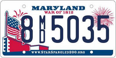 MD license plate 8MD5035