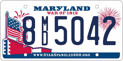 MD license plate 8MD5042